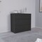 Tuhome Austin Three Drawer Dresser, Pull Out Mechanism-Black CLW8959 - alternate 2